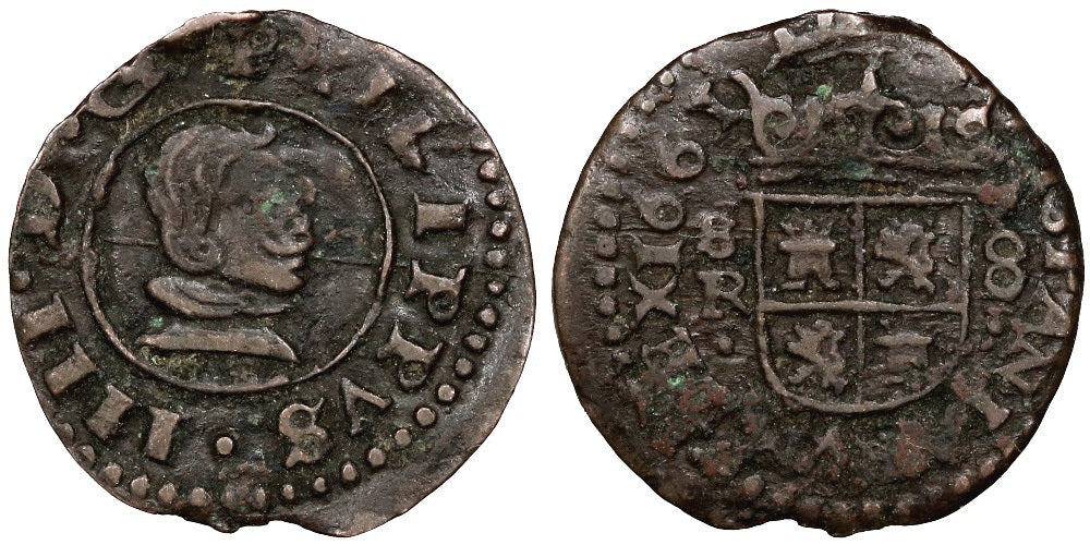 FELIPE IV 8 MARAVEDIS 1661 SEVILLA R