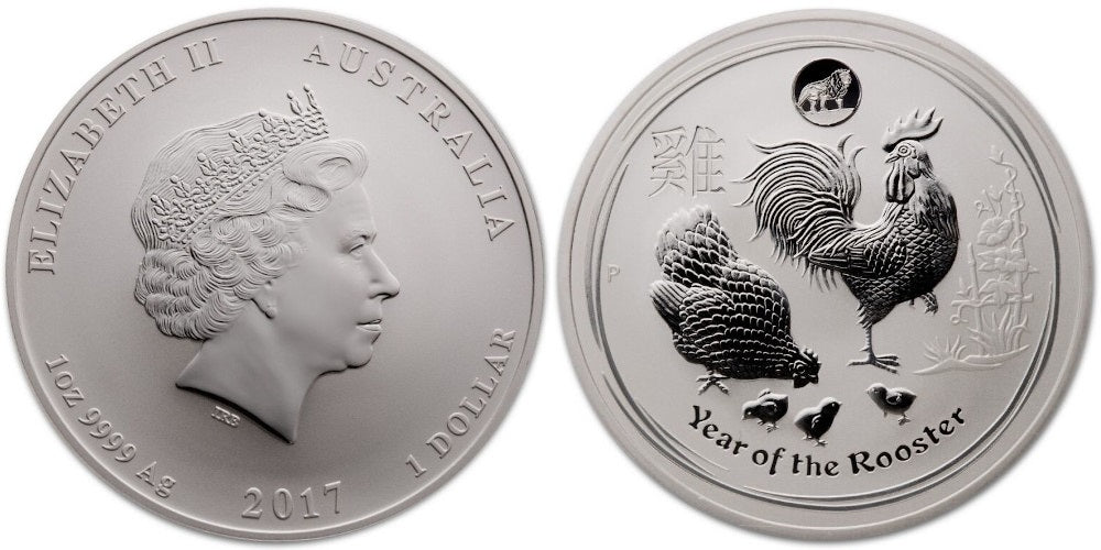 AUSTRALIA 1 DOLAR 2017 AÑO DEL GALLO