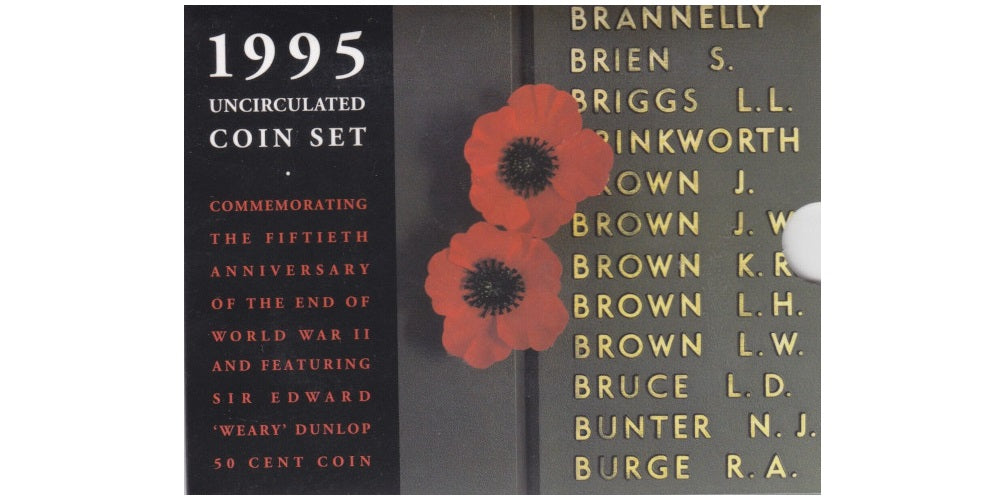 AUSTRALIA SET COMPLETO 1995 MONEDAS CIRCULANTES