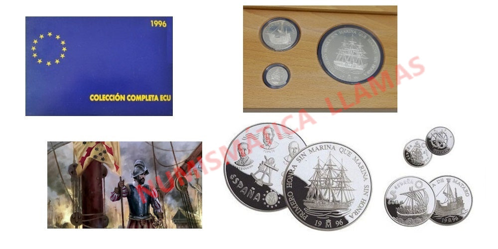 ESPAÑA ESTUCHE COMPLETO 1996 LA MARINA ESPAÑOLA
