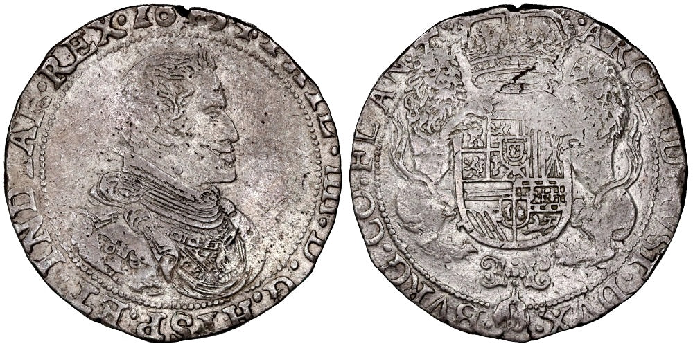 FELIPE IV DUCATON 1654 BRUJAS