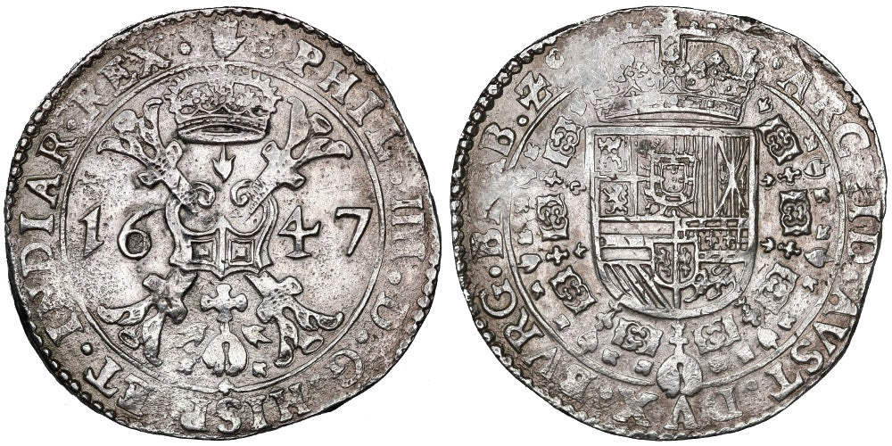 FELIPE IV 1 PATAGON 1647 AMBERES
