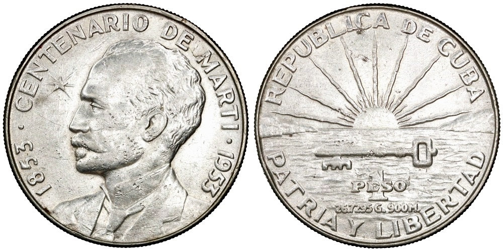 1 PESO 1953 MARTI