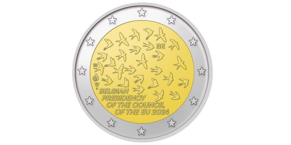 2 EUROS BELGICA 2024 PRESIDENCIA BELGA DE LA U.E.