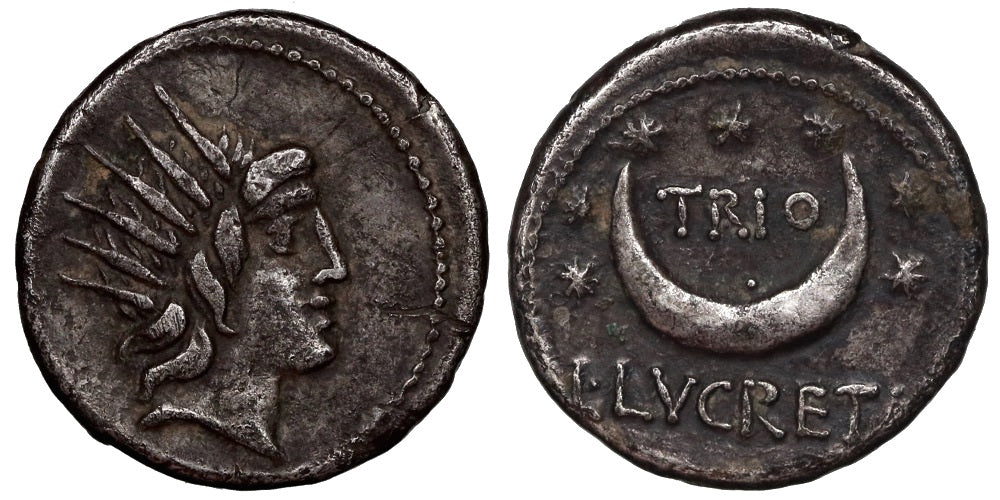 FAMILIA LUCRETIA (DENARIO) 76 a.C.