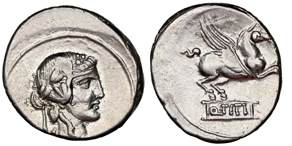 FAMILIA TITIA (DENARIO) 90 a.C.