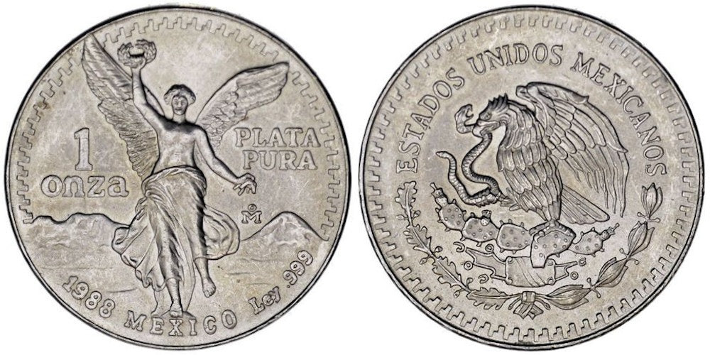 MEXICO 1 ONZA 1988 LIBERTAD