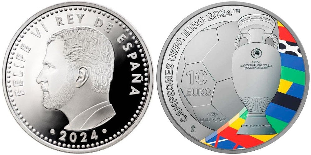 ESPAÑA 10 EUROS 2024 CAMPEONES UEFA 2024