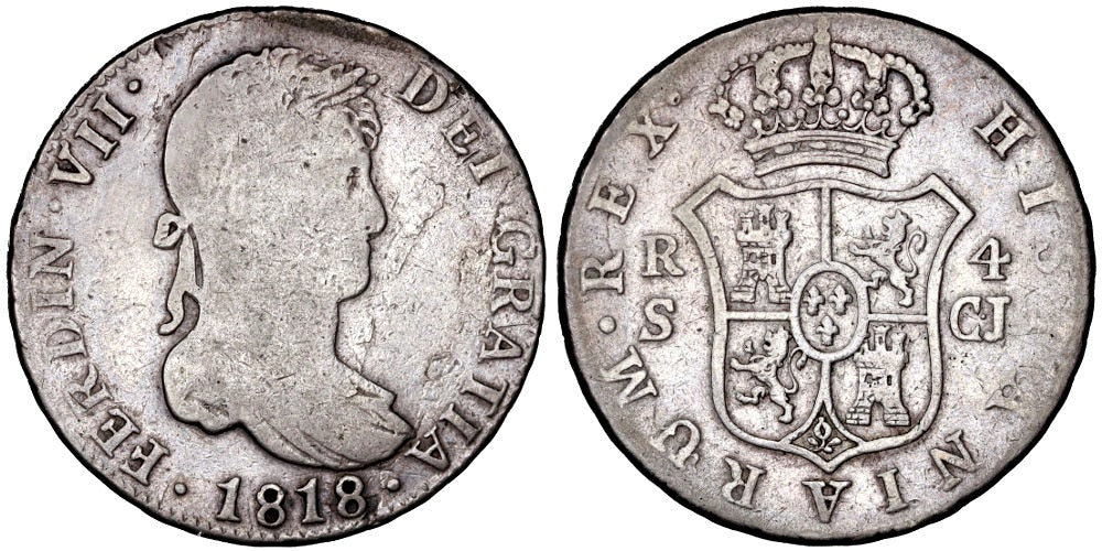 FERNANDO VII 4 REALES 1818 SEVILLA CJ