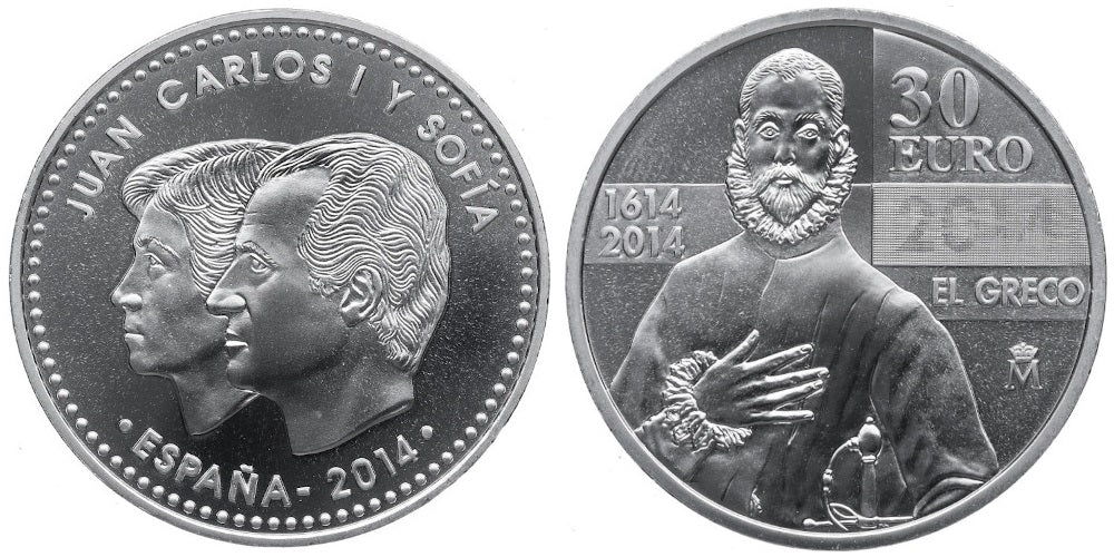 ESPAÑA 30 EUROS 2014 EL GRECO (en capsula)