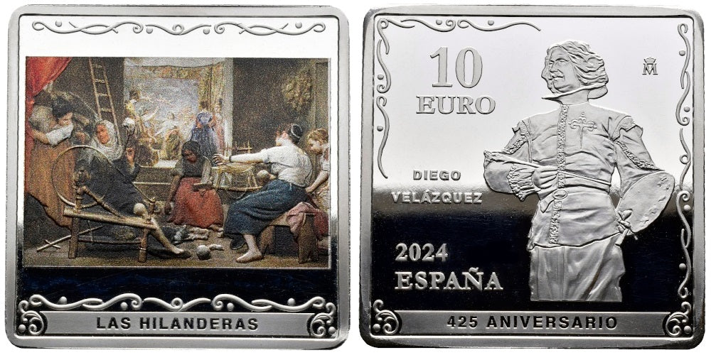 ESPAÑA 10 EUROS 2024 VELAZQUEZ – LAS HILANDERAS