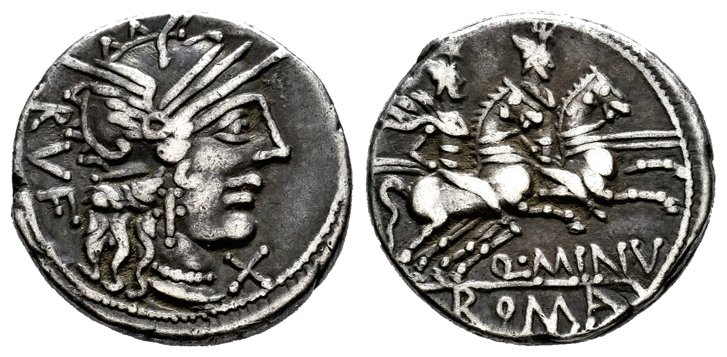 FAMILIA MINUCIA (DENARIO) 122 a.C.