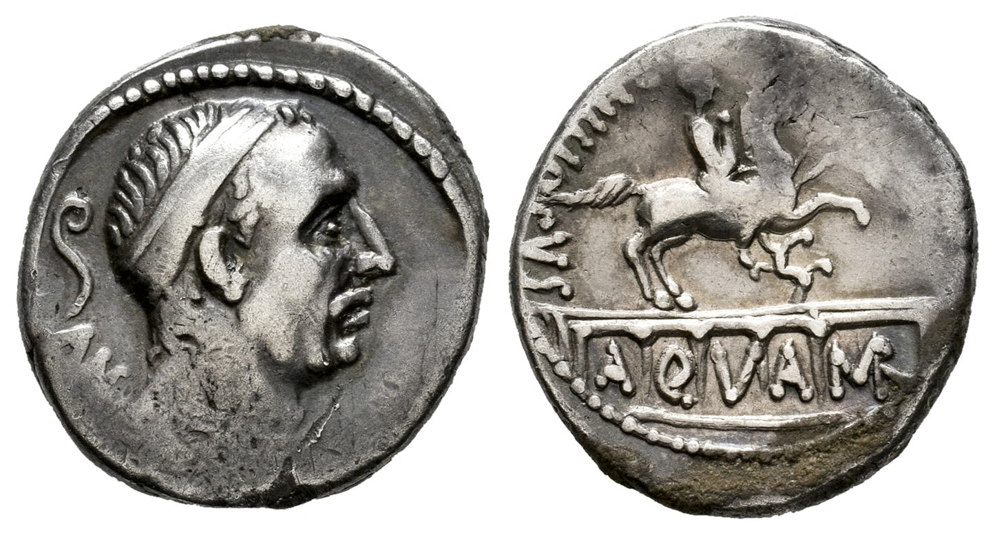 FAMILIA MARCIA (DENARIO) 56 a.C.