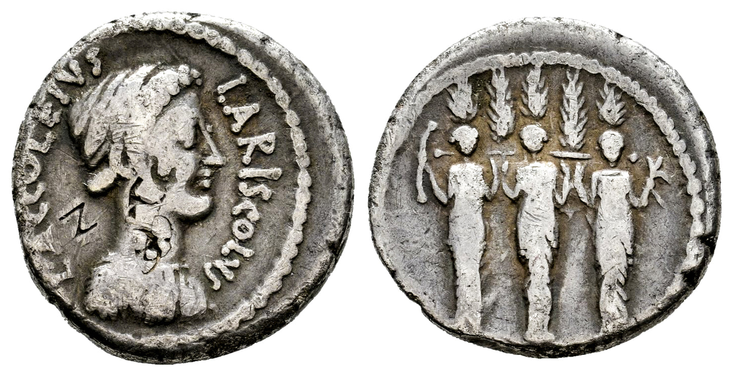 FAMILIA ACCOLEIA (DENARIO) 43 a.C.