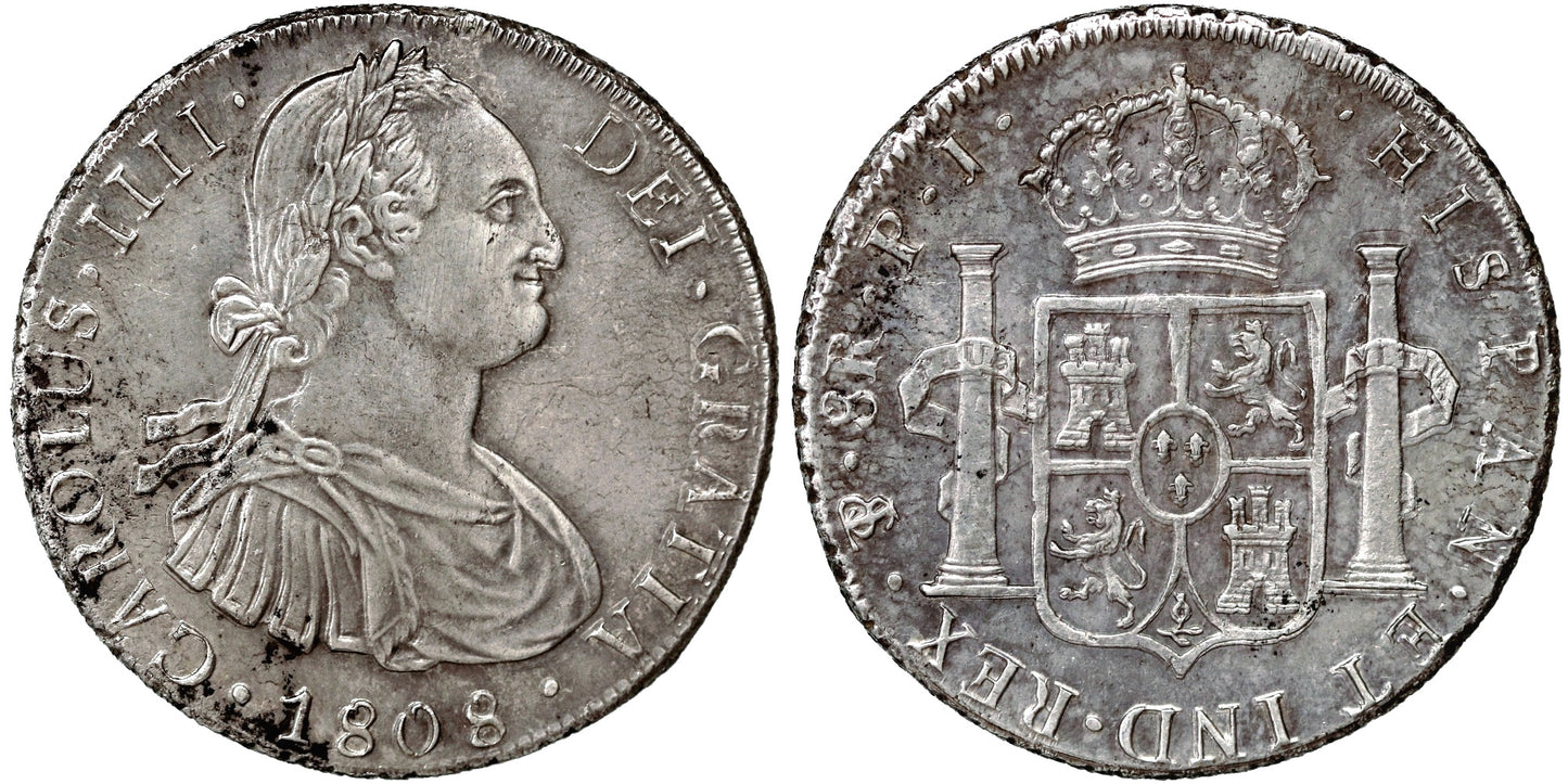 CARLOS IV 8 REALES 1808 POTOSI PJ