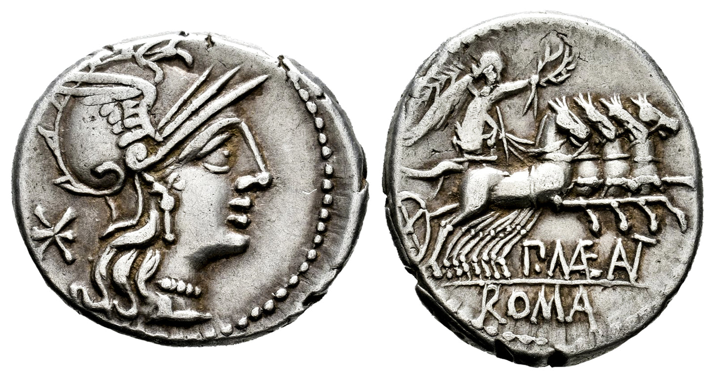 FAMILIA MAENIA (DENARIO) 132 a.C.
