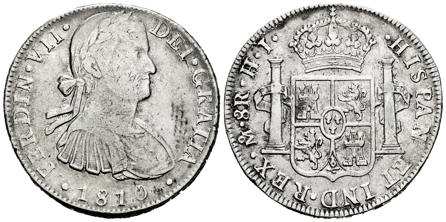 FERNANDO VII 8 REALES 1810 MEXICO HJ