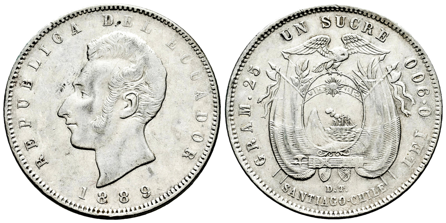 ECUADOR 1 SUCRE 1889