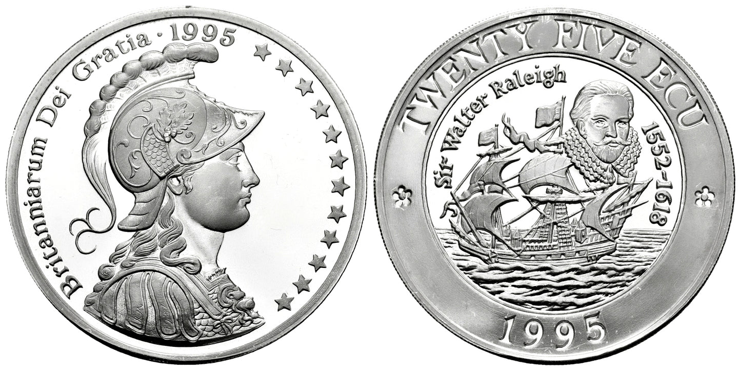 INGLATERRA 25 ECUS 1995 SIR WALTER RALEIGH