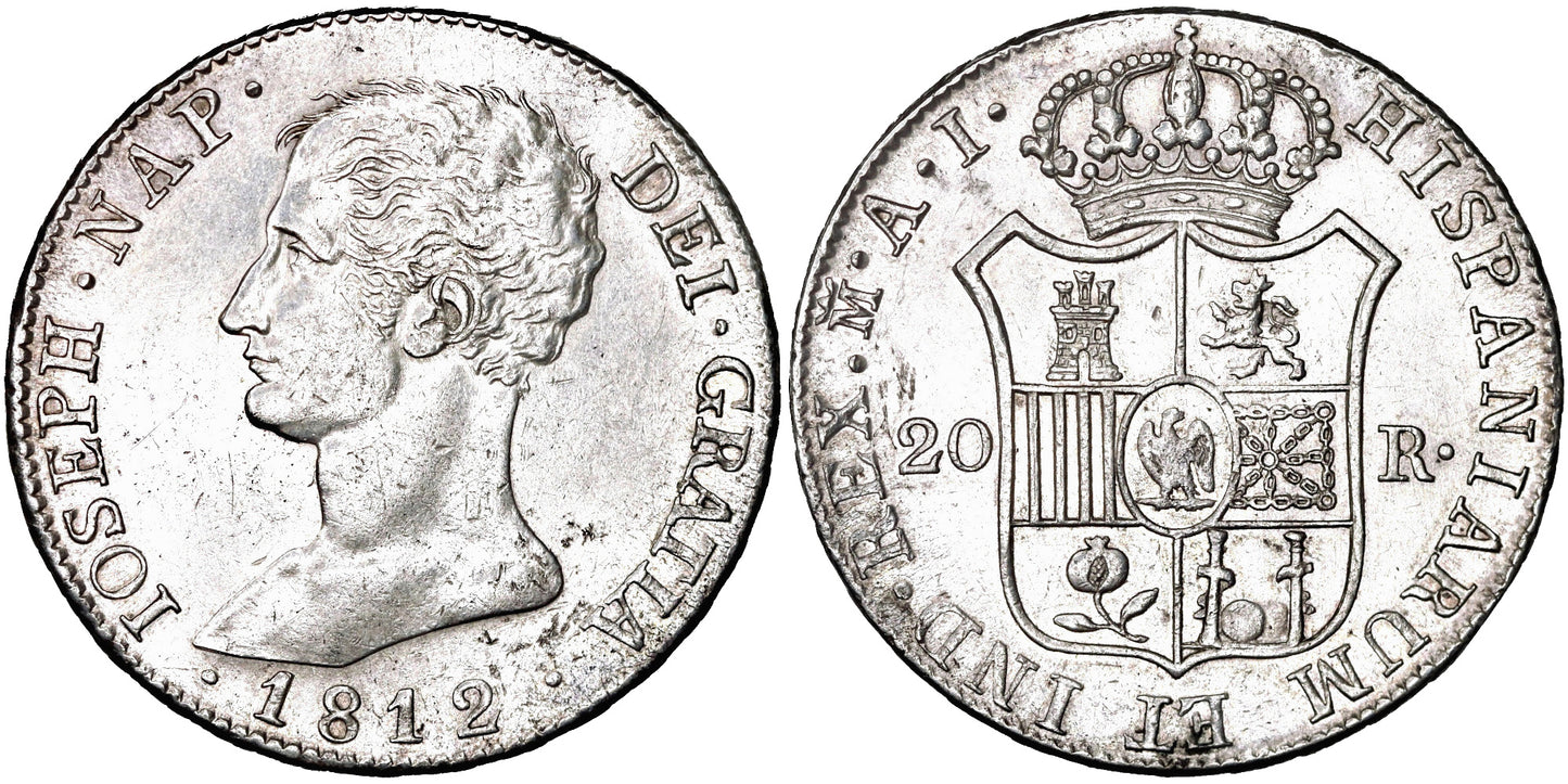 JOSE NAPOLEON 20 REALES 1812 MADRID AI