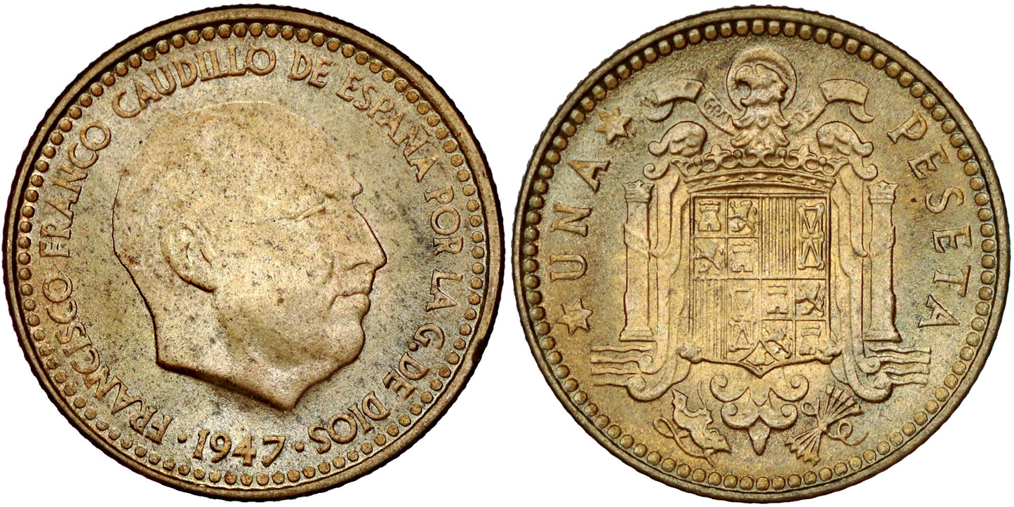 ESTADO ESPAÑOL 1 PESETA 1947*19-49