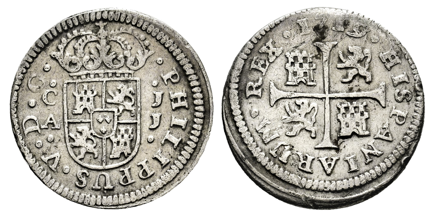FELIPE V 1/2 REAL 1719 CUENCA JJ