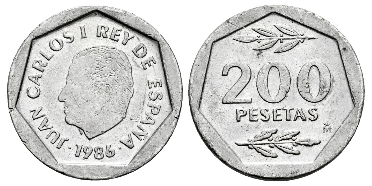 FALSA DE EPOCA; JUAN CARLOS I 200 PESETAS 1986