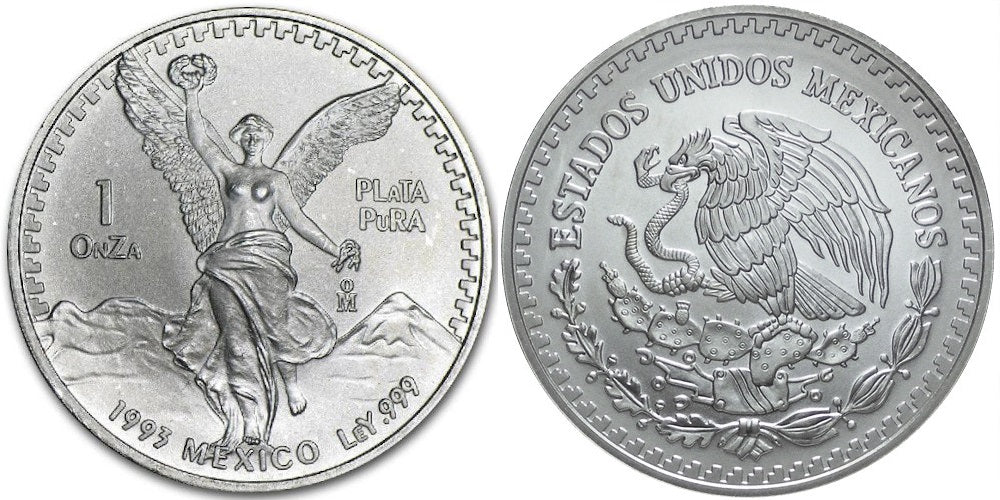 MEXICO 1 ONZA 1993 LIBERTAD