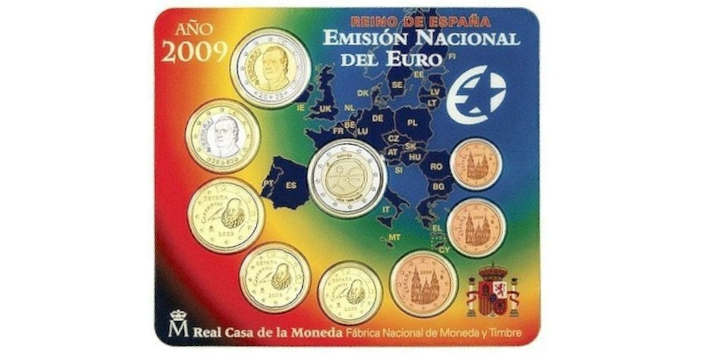 SET ESPAÑA 2009 10ºANIVERSARIO DEL EURO