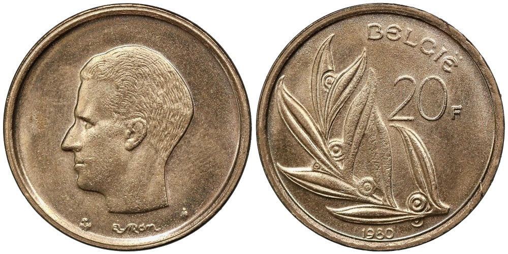 BELGICA 20 FRANCOS 1980