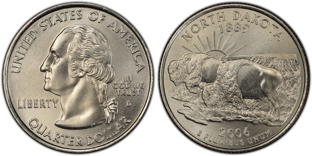 USA 1/4 DOLAR 2006 D NORTH DAKOTA