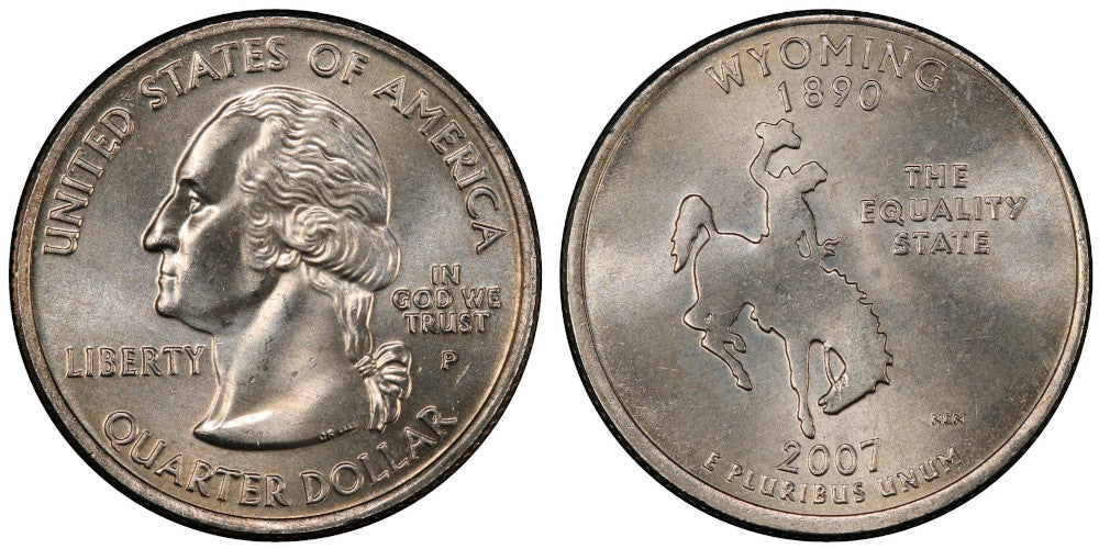 USA 1/4 DOLAR 2007 P WYOMING
