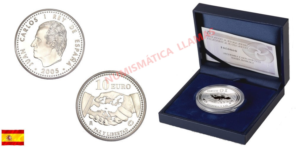 ESPAÑA 10 EUROS 2005 PAZ Y LIBERTAD