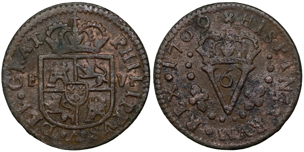 FELIPE V SEISENO 1709 VALENCIA