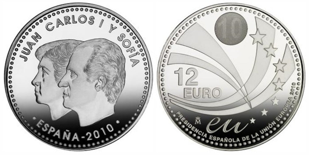 ESPAÑA 12 EUROS 2010 PRESIDENCIA ESPAÑOLA DE LA U.E. (en capsula)