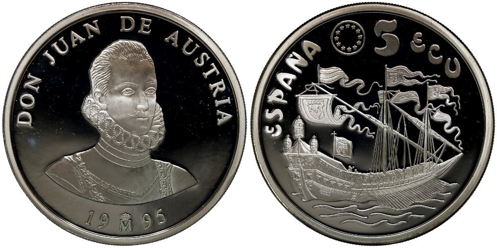 ESPAÑA 5 ECUS 1995 DON JUAN DE AUSTRIA