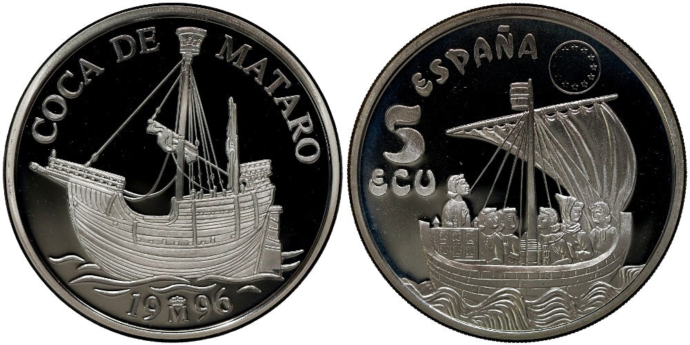 ESPAÑA 5 ECUS 1996 COCA DE MATARO