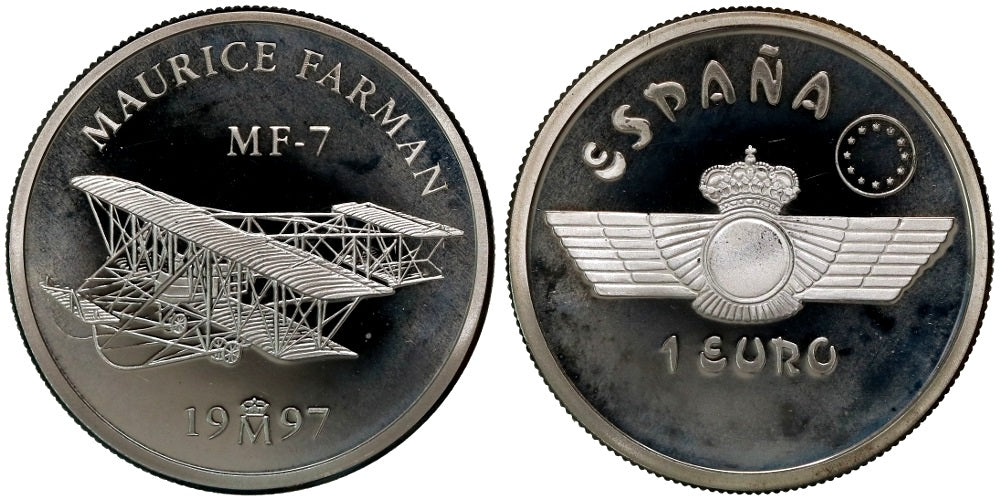ESPAÑA 1 EURO 1997 MAURICE FARMAN