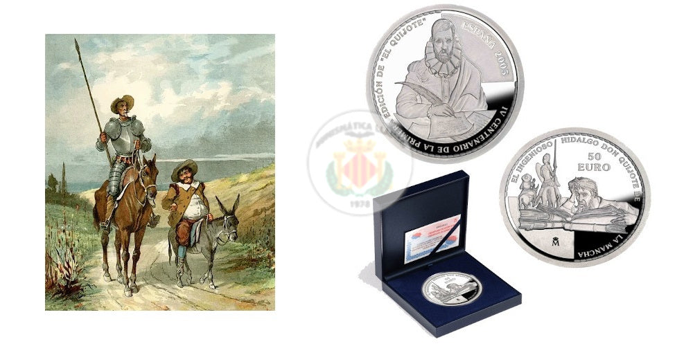 ESPAÑA 50 EUROS 2005 PRIMERA EDICION DEL QUIJOTE