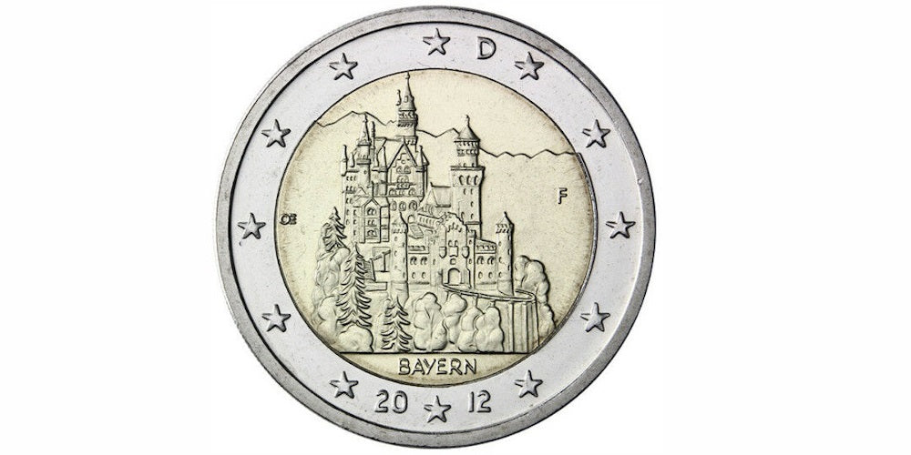 2 EUROS ALEMANIA 2012 NEUSCHWANSTEIN