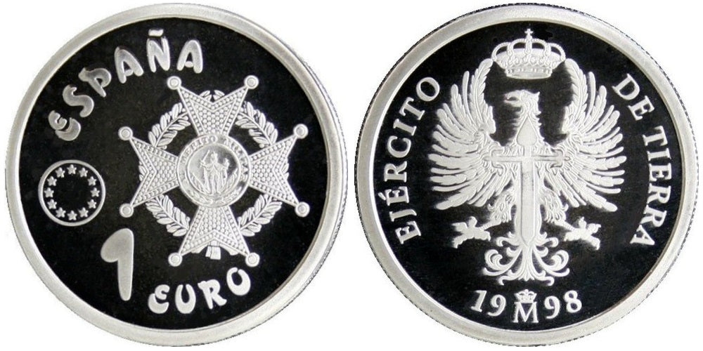 ESPAÑA 1 EURO 1998 HOMENAJE AL EJERCITO ESPAÑOL