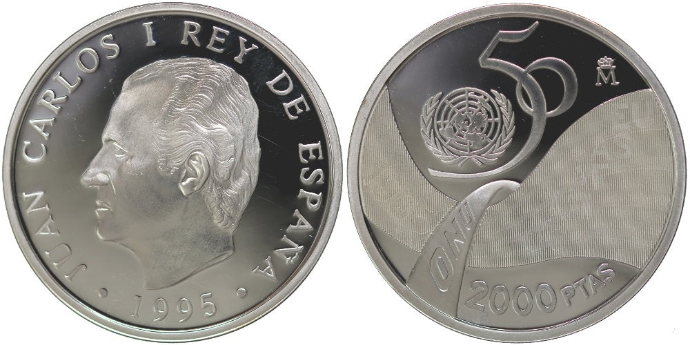 ESPAÑA 2000 PESETAS 1995 50 ANIVERSARIO DE LA ONU