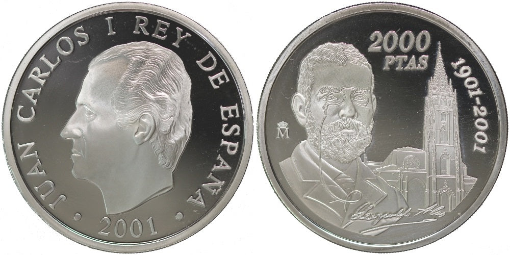 ESPAÑA 2000 PESETAS 2001 LEOPOLDO ALAS «CLARIN»