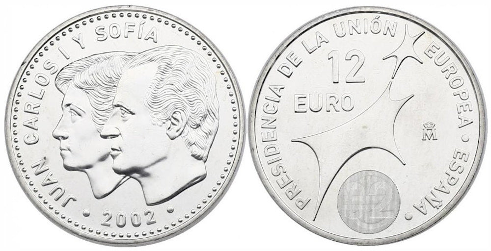 ESPAÑA 12 EUROS 2002 PRESIDENCIA DE LA C.E. (en capsula)