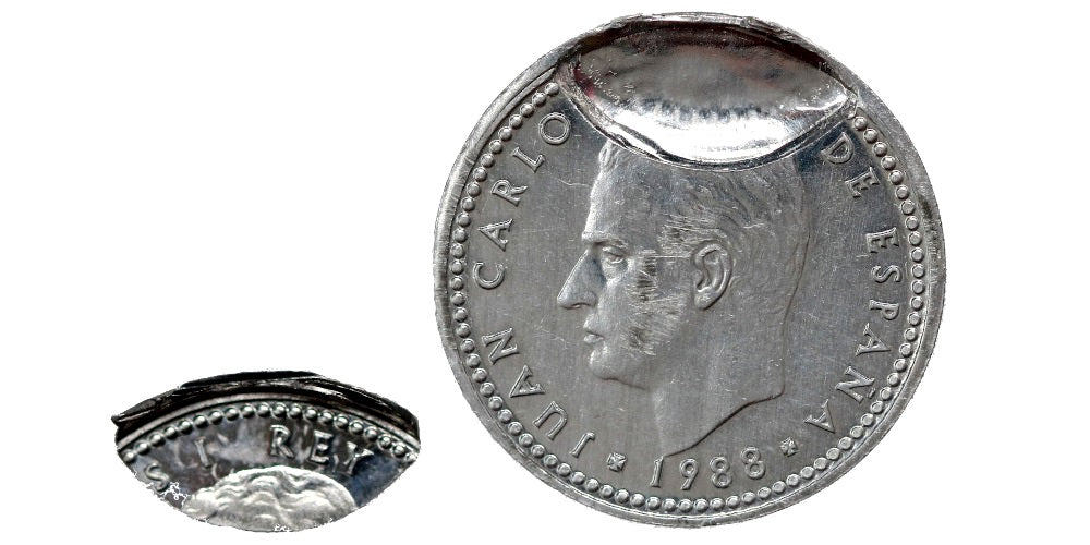 1 PESETA 1988 TROZO DEL COSPEL SEPARADO Y ACUÑADO