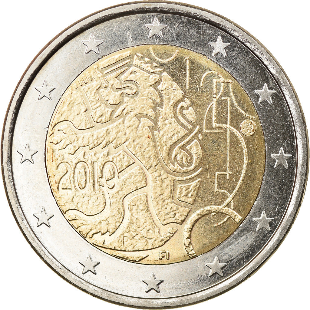 Finlandia,
2 euros,
150 años