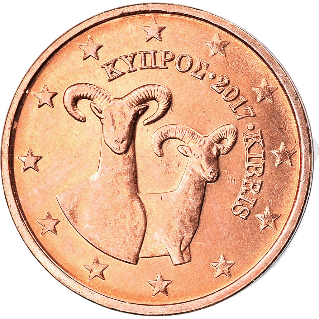 Chipre,
2 céntimos de euro,
2017