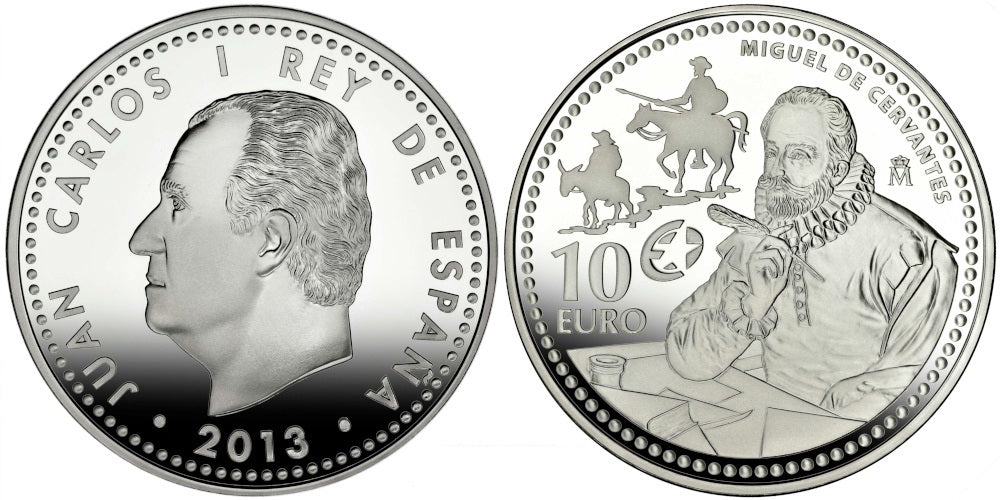 ESPAÑA 10 EUROS 2013 MIGUEL DE CERVANTES