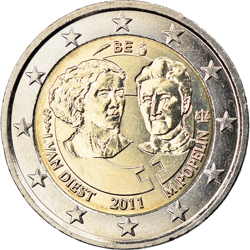 Bélgica,
2 euros,
El derecho de la mujer