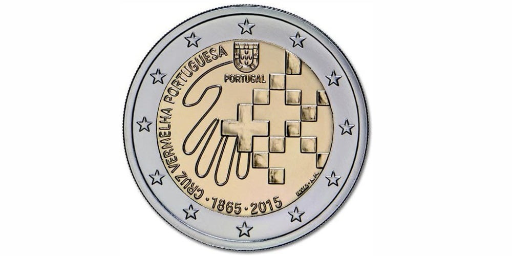 2 EUROS PORTUGAL 2015 150 AÑOS DE LA CRUZ ROJA PORTUGUESA